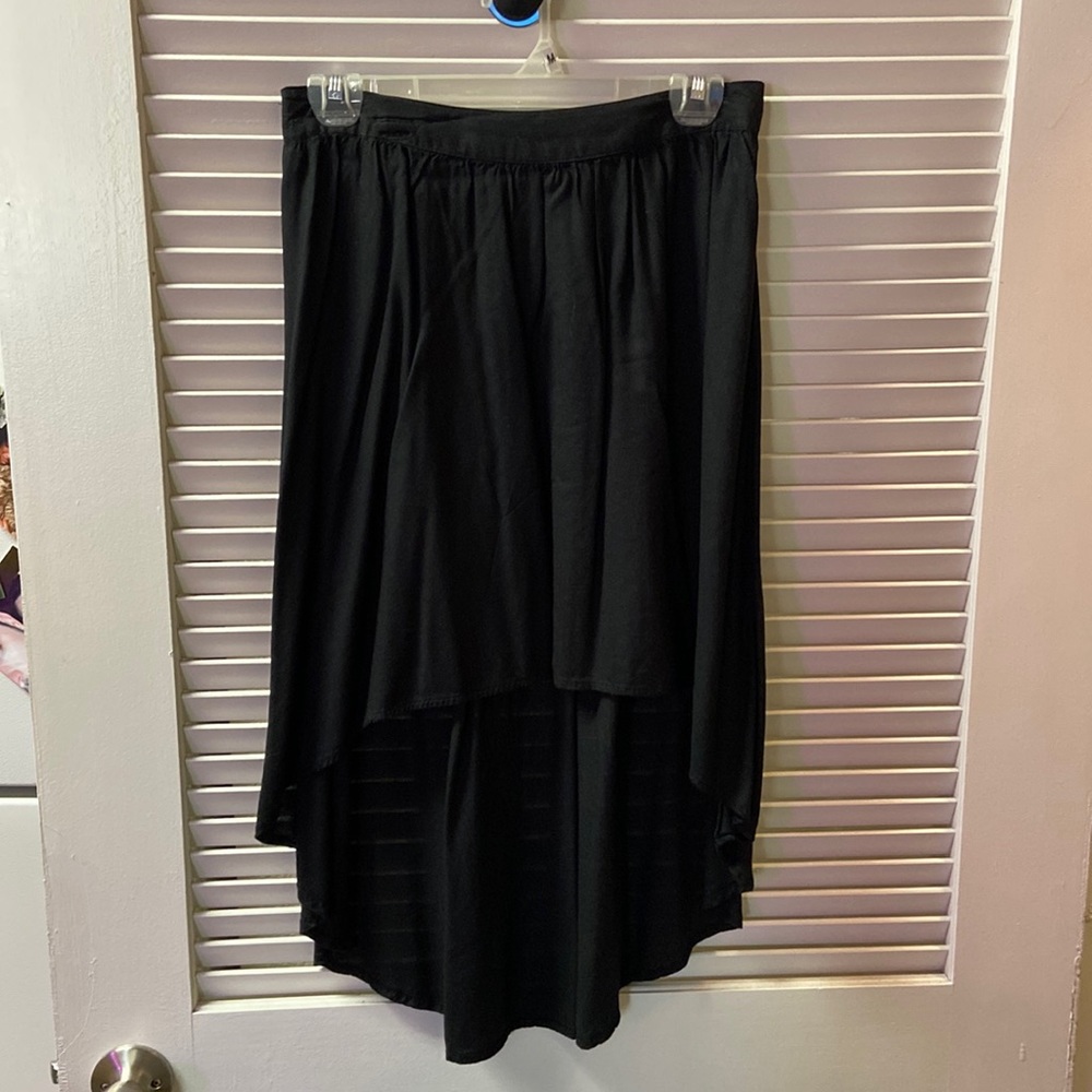 Missimo high-low black skirt. Medium.